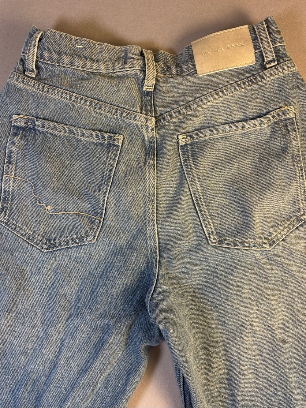 Free People Vintage Light Wash Button-Fly Jeans Size 25 - Picture 8 of 13